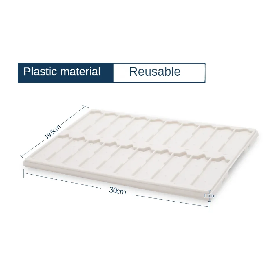 Plateau Coulissant Plastique Pour Microscope – 20 Fentes, 30x19,5 Cm – Pour Ranger Et Organiser Les Lames