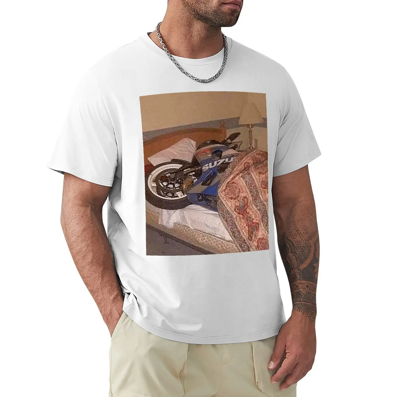 

Motorcycle taking a nap - Cursed Image #0026 | Cursed Images Collection T-Shirt custom t shirts T-shirt for a boy t shirts men