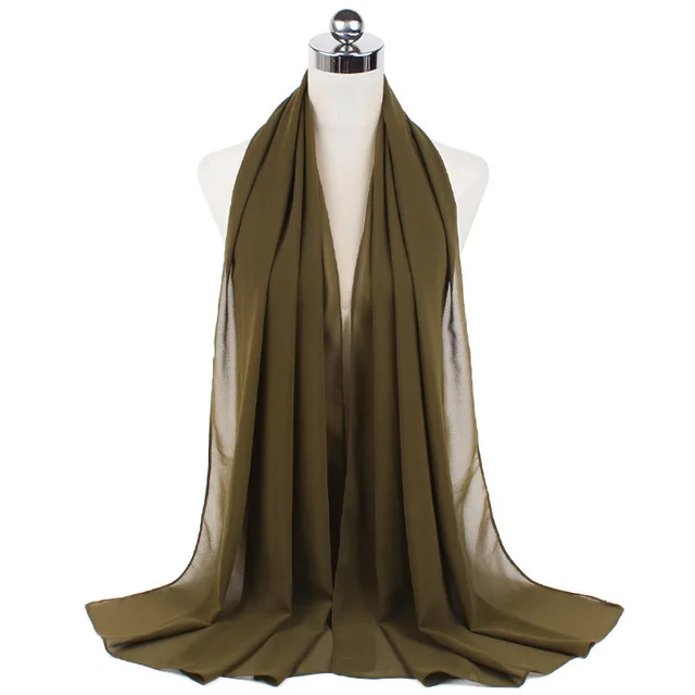 Femmes musulmanes en mousseline de soie Hijab châles écharpe Modal coton Jersey Hijabs plaine douce pour femme musulman Voile bandeau 70*180 cm islamique