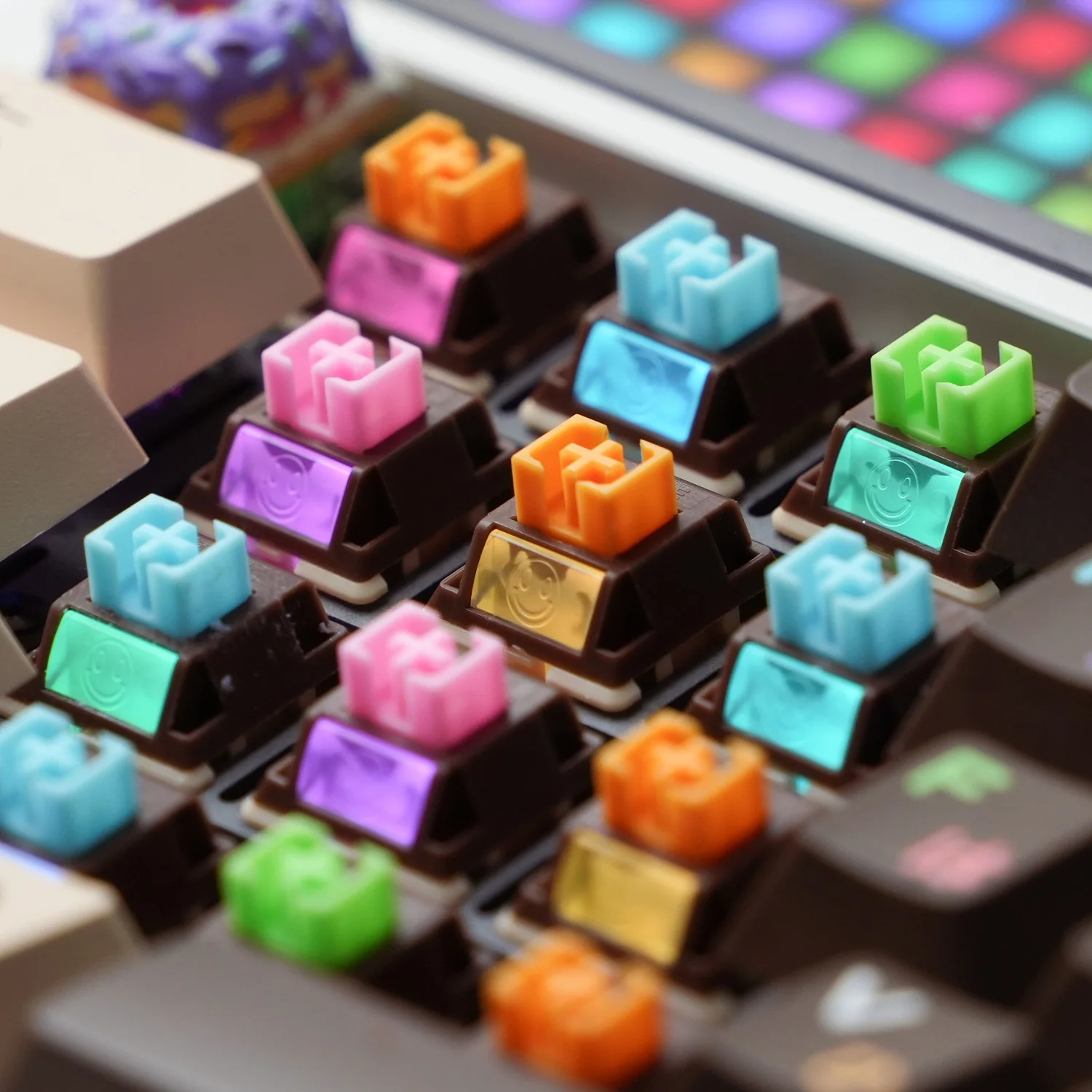 DomikeyChocolateDonutSwitchV2ChocoDonutsSwitchRGBLinearSwitch