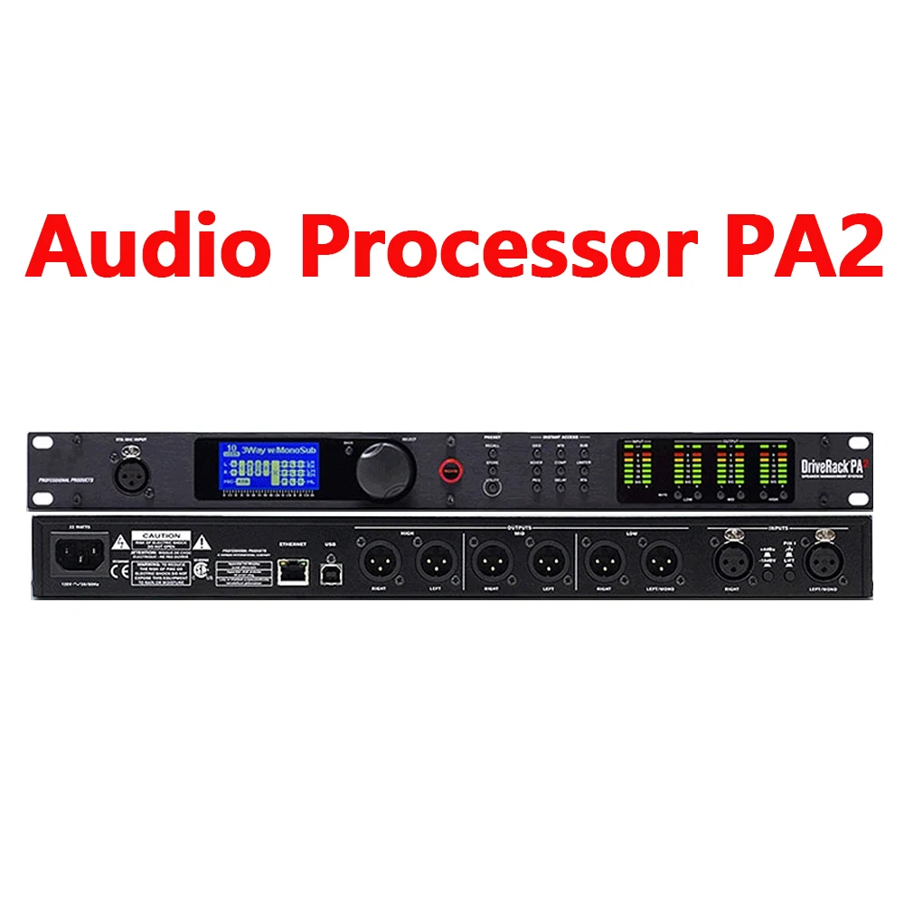 Audio Processor Professional audio processor PA2 2 input 6 output speaker audio processor original software professional driver rack PA2