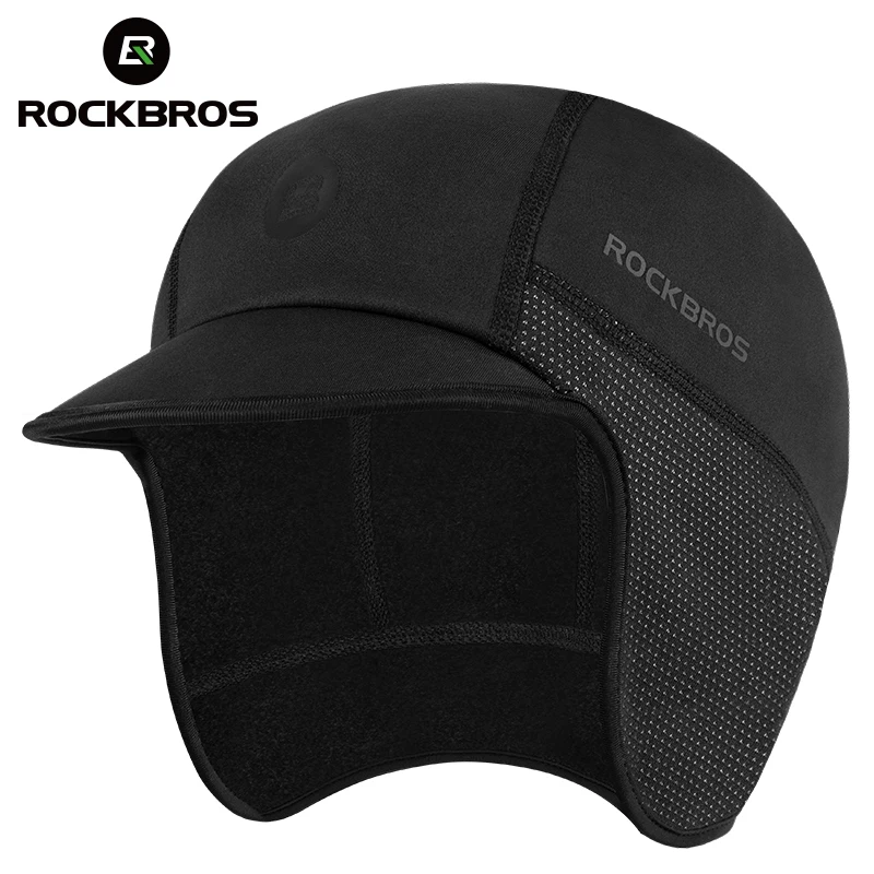 

ROCKBROS зимняя велосипедная шапка, ветрозащитная термозащитная шапка для лыж, бега, катания на лыжах, мотоцикле, езды на велосипеде для мужчин и женщин, головной убор для горного велосипеда