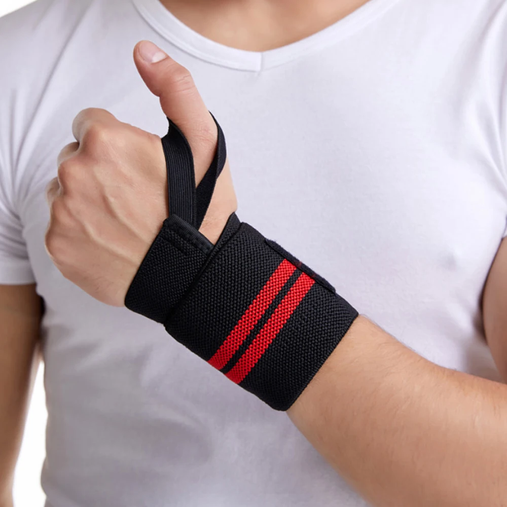 Weight Lifting Wristband Elastic Breathable Wrist Wraps Bandage Gym Fitness  Weightlifting Powerlifting Wrist Brace Support Strap - AliExpress