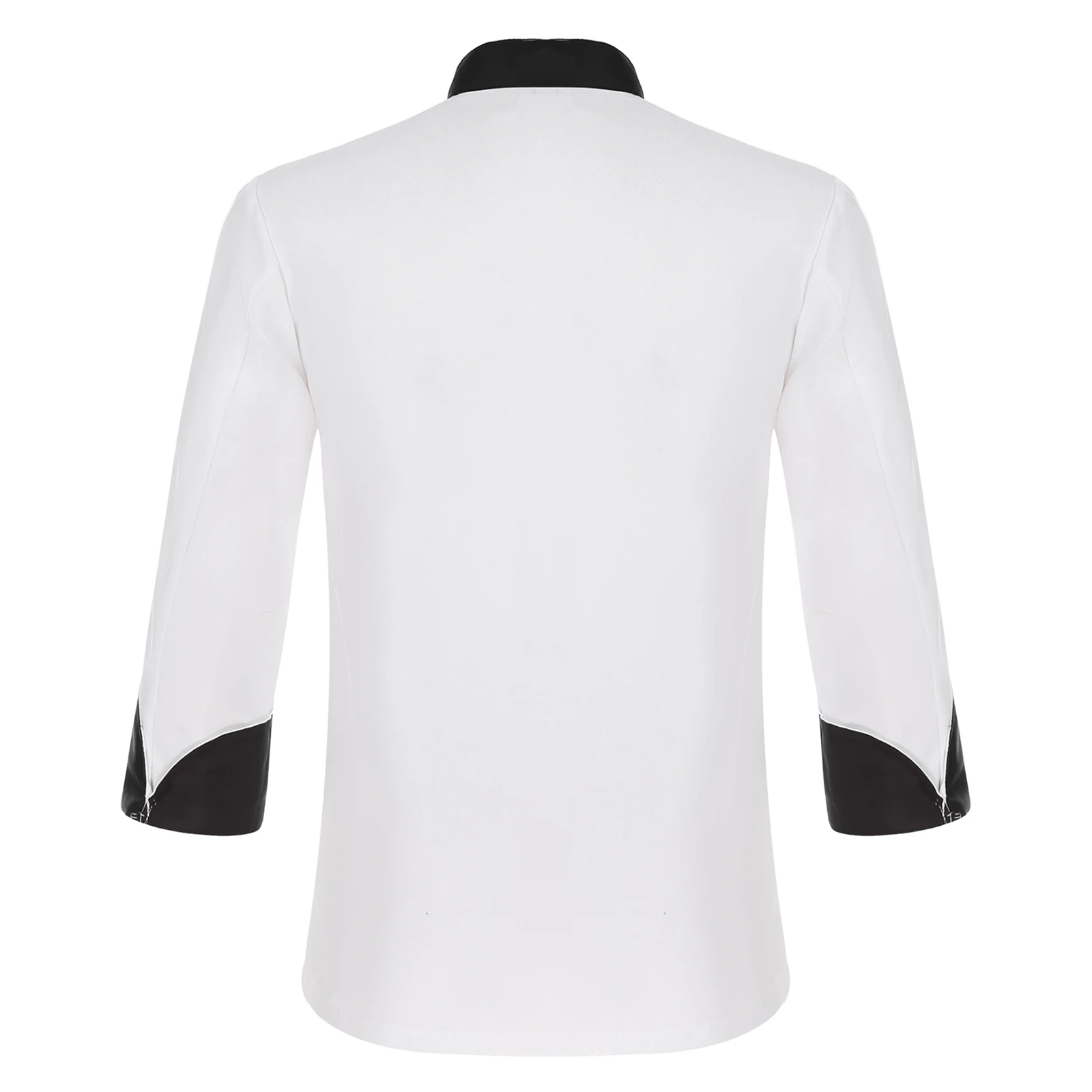 Unisex Men's Chef Jacket Summer Long Sleeve Coat Restaurant Kitchen Cooking Apparel Work Wear Uniform