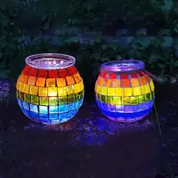 DIY Mosaic Candle Holder Kit Fine Motor Skill Development Kids Craft Material Handmade Parent-Child Educational Toys 2