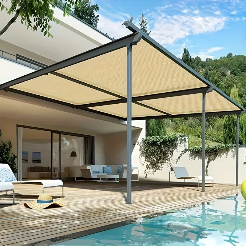 Sunshade Net Beige sunshade net black sunshade net for balconies courtyards and swimming pools UV-resistant awnings easy to install