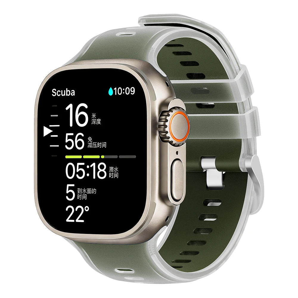 Durable Soft Silicone Sports Band for Smartwatches - Multiple Sizes Available
