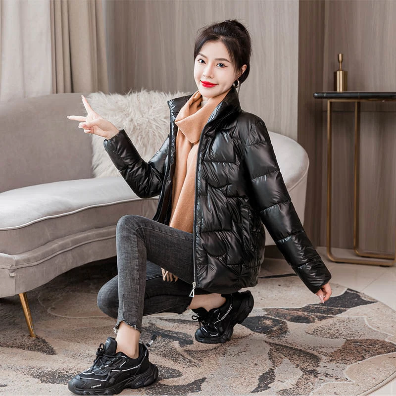 2022 New Fashion Short Winter Jacket Women's Oversize Parka Coat Warm Thick Cotton Coat Loose Padded Ladies Street Casual Jacket