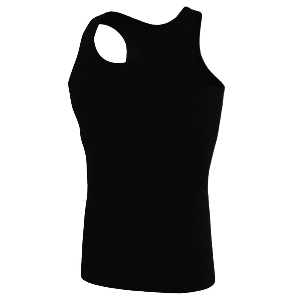 thumbnail image 1 of Camiseta sin mangas de verano para hombre, ropa interior, camiseta transpirable, chaleco deportivo informal, chaleco sencillo ajustado liso para hombre, 1 of 5