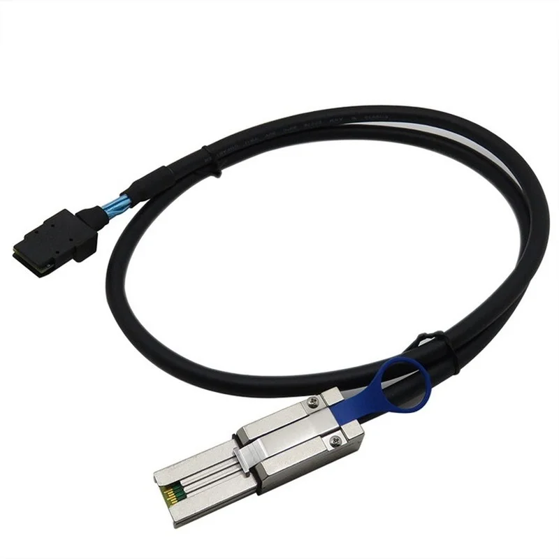 

Two Colors 1M 2M Mini SAS 26P SFF-8088 To SFF-8087 36P Direct Attach Copper Cable Support 12Gb