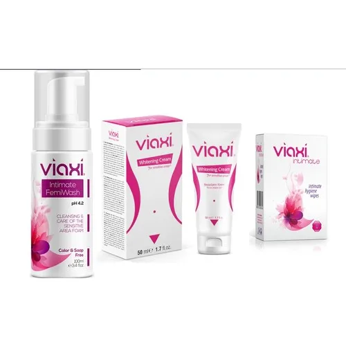 Viaxi Whitening Cream 50 ML + VIAXI Intim Foam 100 Ml + Viaxi Intim Wipe 10 pcs