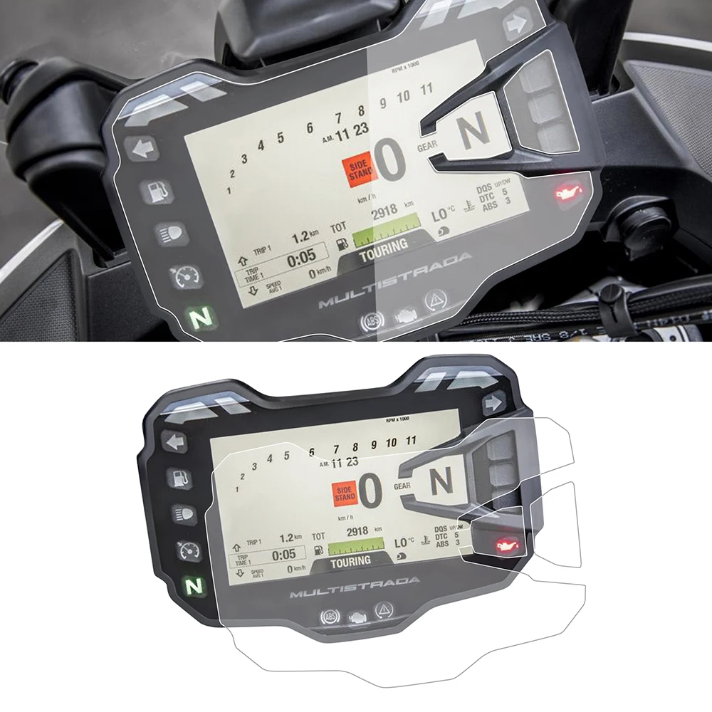 Motorcycle Speedometer Cluster Scratch Screen Dashboard Protection Instrument Film For DUCATI Multistrada 950 1200 2015-2018