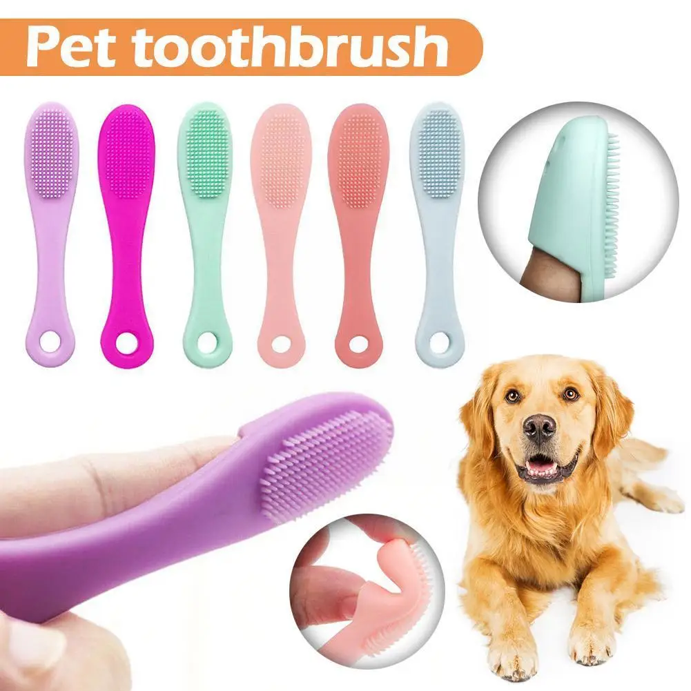 

Soft Pet Finger Toothbrush Clean Nose Blackhead Acne Brush Cat Accessories Wool Brush Tear ​Silicone Dog Stains Dog Cat Acn J0U2