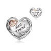 FC Jewelry Fit Original Charm Bracelet 925 Sterling Silver BFF Friendship Best Friends Forever Bead For Making Women Berloque 3