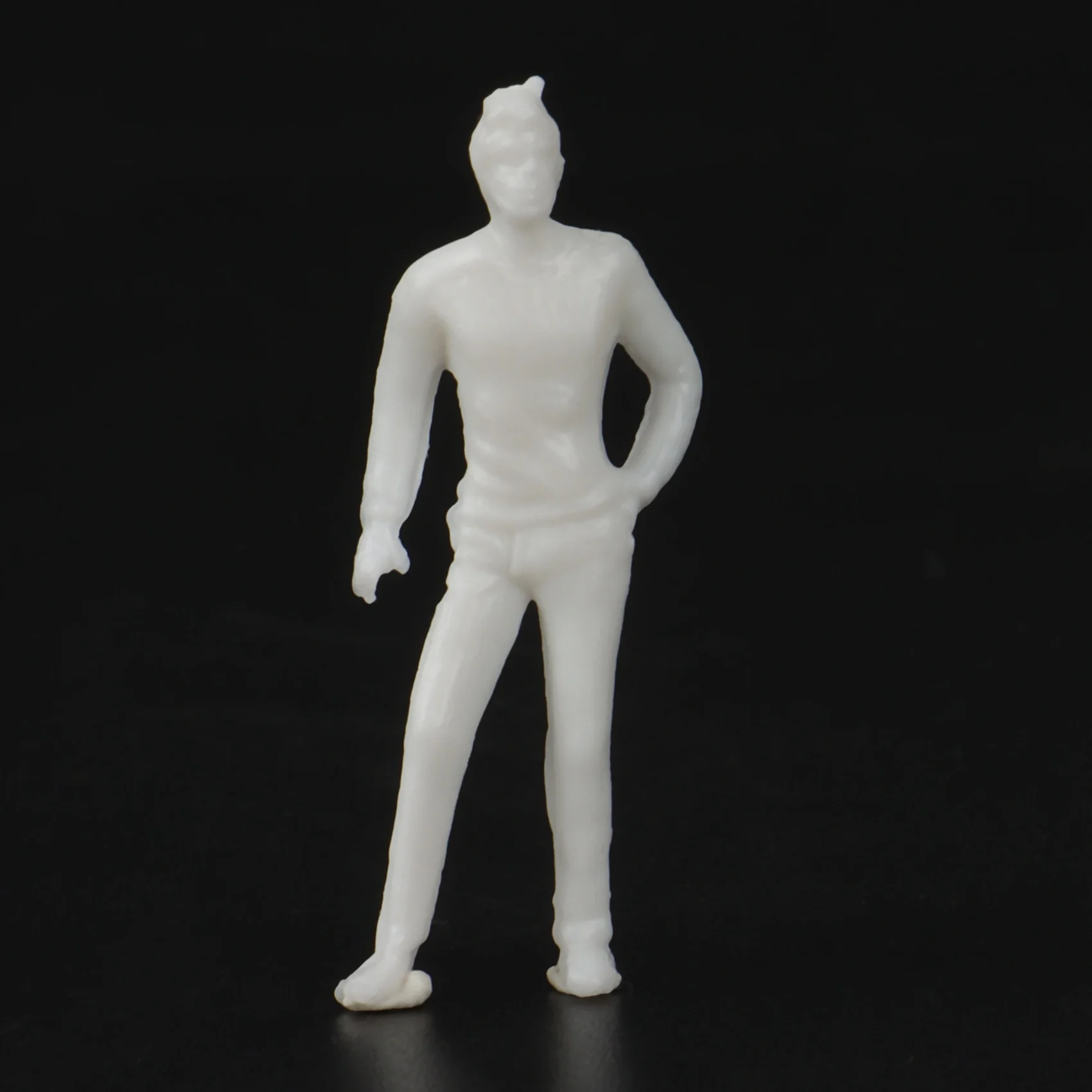 Architectural Model Human Scale HO Model Plastic Peoples White Figures 1:50 10 Pieces