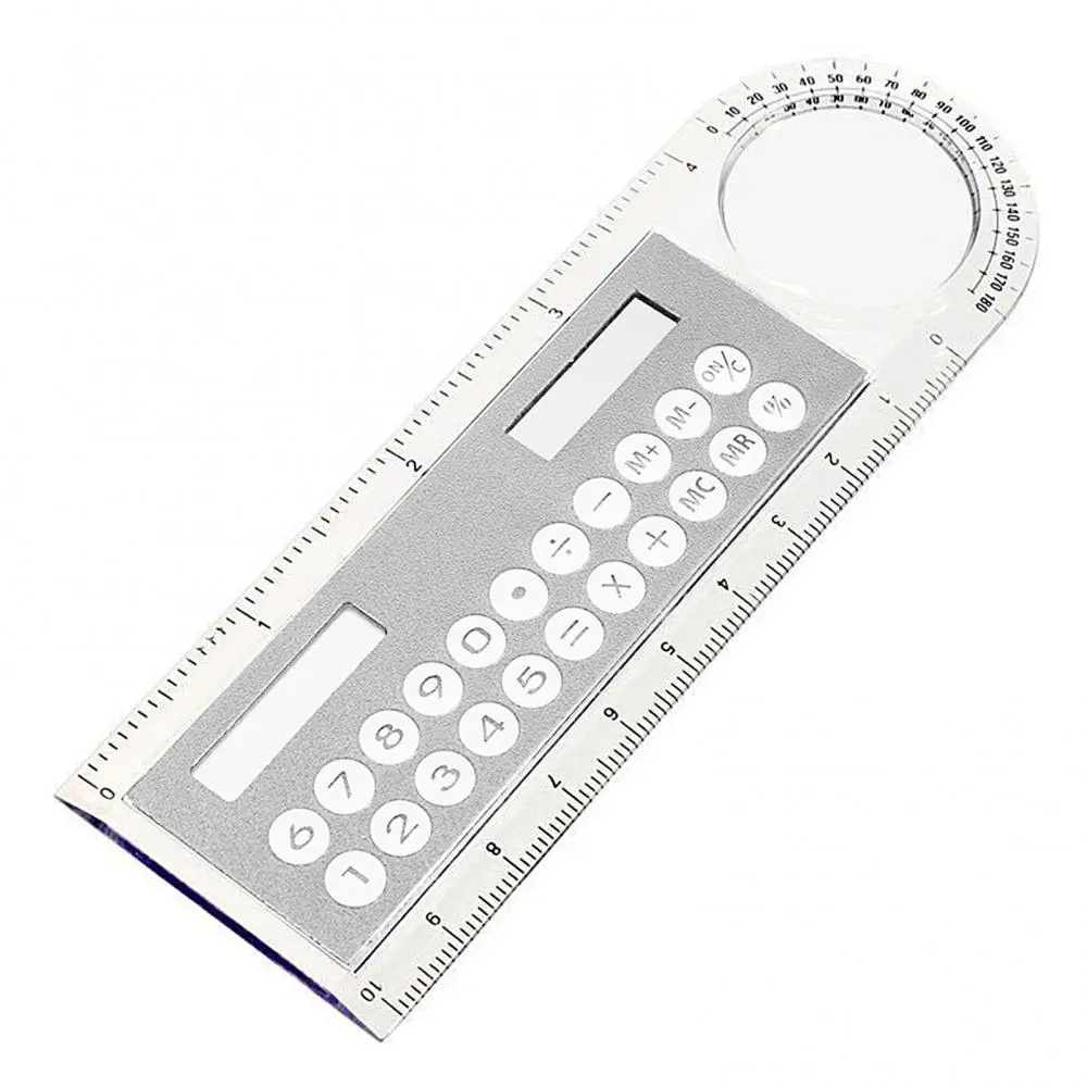 Mini Portable Multifunction Colorful Student Ruler Calculators Portable Solar Energy Counters Random Color Student Calculator foldable scientific calculators,electronic calculator,scientific calculator,solar calculator,basic calculator,mini calculator,math learning tools
