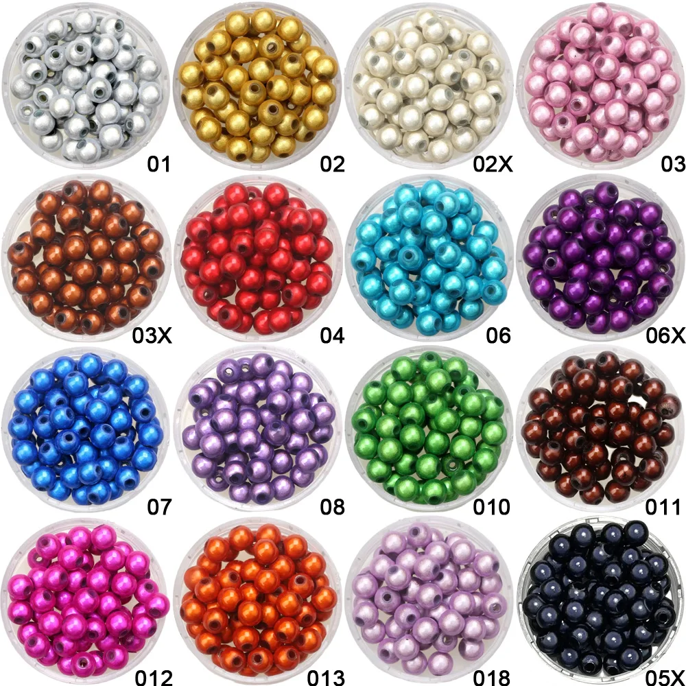 Acrylic Beads 4/6/8/10mm Mixed Color 3D Illusion Miracle Spacer Fantasy DIY Necklace Bracelet Jewelry Making