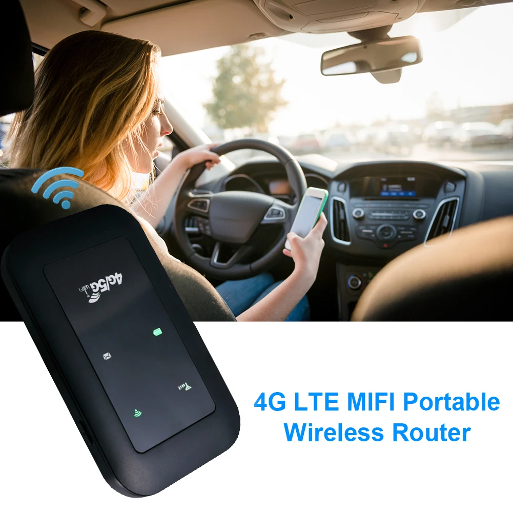 Portable High-Speed Mobile WiFi Router with SIM Card Slot