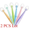 2/1pcs Silicone Spoon for Baby Infant Feeder Spoons for Children Kids Soft Safety Feeding Spoons BPA Free Baby Utensils Flatware 1