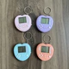 Heart Pocket Mini Classic Game Machine Keychain Children's Toy Handheld Nostalgic Game Console With Keyring 26 Games Toy Gift 2