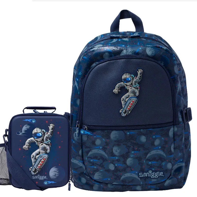thumbnail image 1 of Mochila escolar Smiggle australiana auténtica, mochila de gran capacidad para niños, bolsa para el almuerzo, estuche para lápices, billetera, regalo para estudiantes, 1 of 5