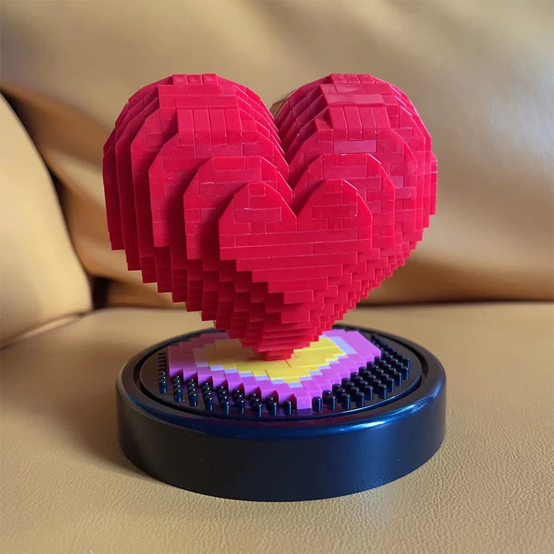 1° anniversario romantico regalo per lui lei coppia – I Love You Building Blocks Puzzle Plaque, 1 anno anniversario regalo unico per fidanzato fidanzata, primo regalo di nozze di carta per marito