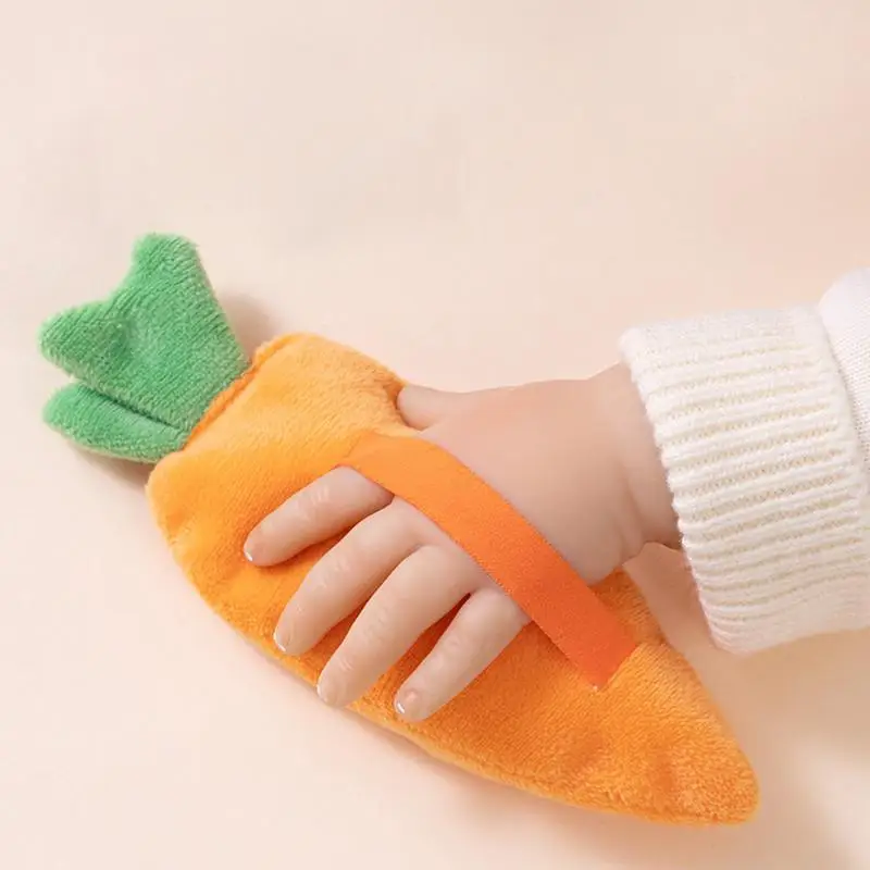 Developmental Hand Grip Toddler Toy Cute Stuffed Carrots Figure Hand Grip Toy Toddler Sleep Soothers Toy For Toddler Boys Girls