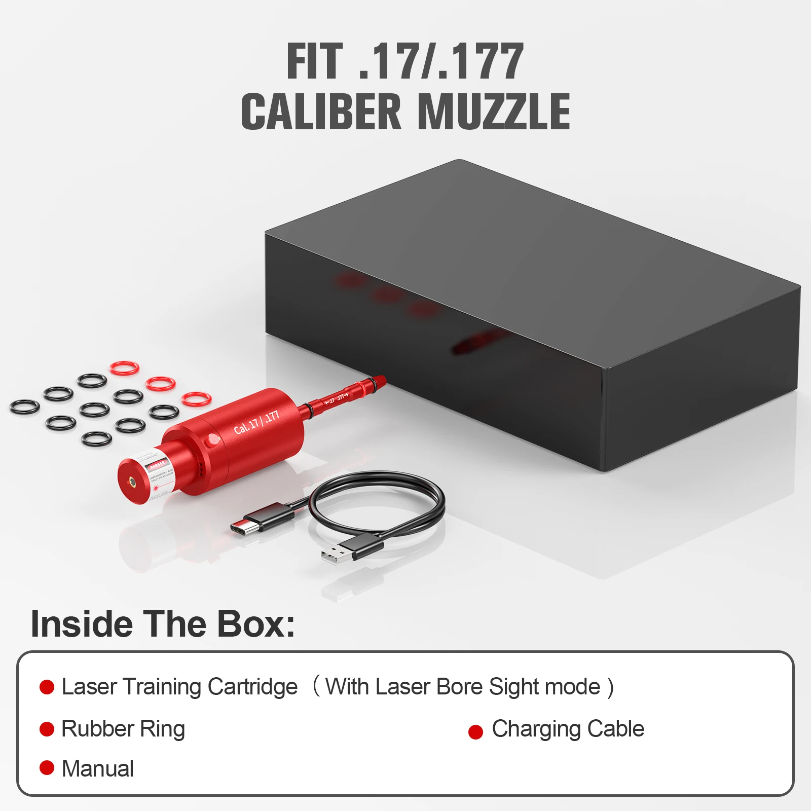 17.177 Dual purpose magnetic laser trainer dry powder laser training bullet