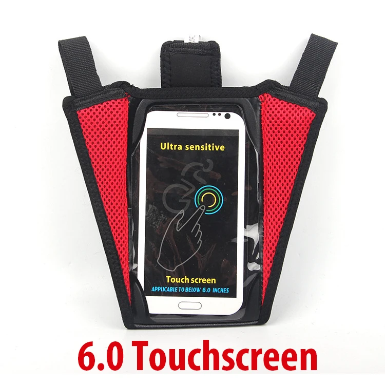 Indoor Cycling Sweat Guard Strap Cover with Touchscreen Phone Holder