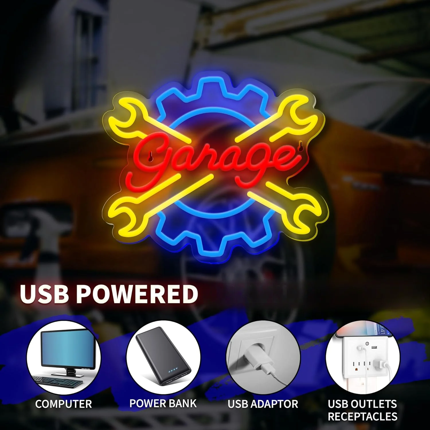 Insegna Al Neon A LED 30x30 Cm Per Parete – Alimentazione USB – Decorazione Per Camera Da Letto, Bar, Festa