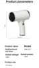 Portable Wireless Hair Dryer 40W-500W Charging Household Hot and Cold  Air Hair Care Quick-drying Hair Dryer High Speed 5