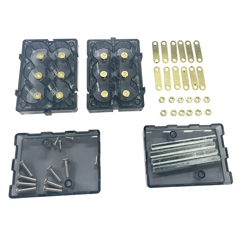 1 세트 DIY Spliceable 솔더리스 배터리 박스 18650/21700 12V 24V 48V 에너지 저장 키트 용 배터리 홀더 고전류 지원