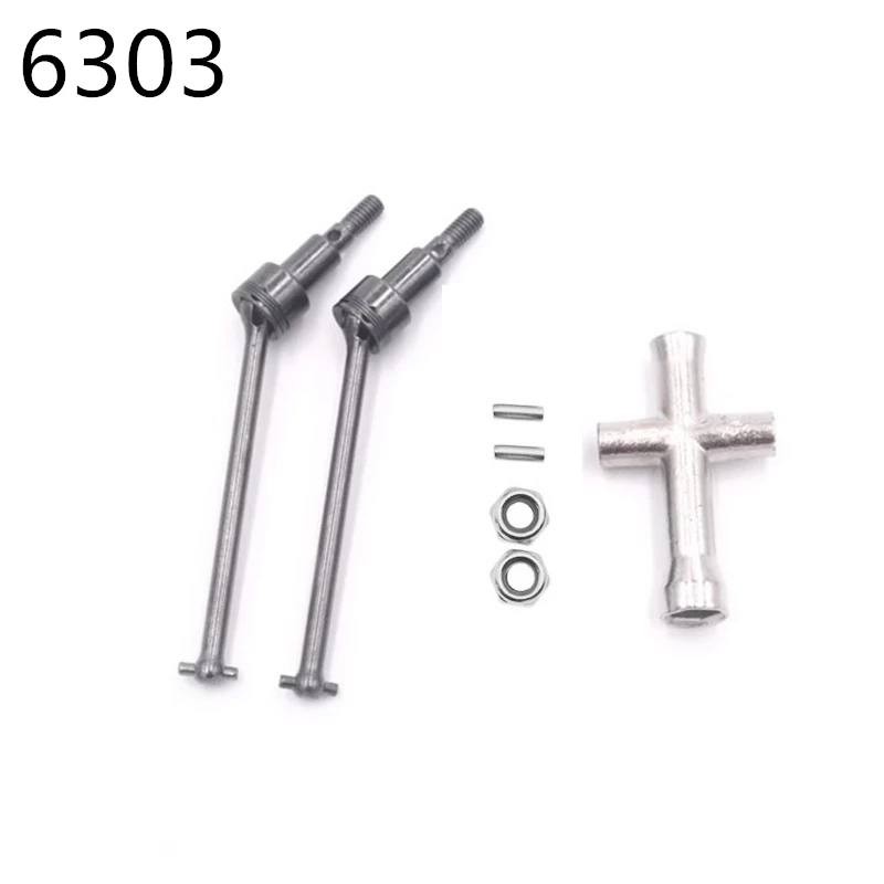 Enhanced RC Car Metal Upgrade Parts Brushless Motor Gear Set with Drive Shaft, Differential, and Shock Absorber