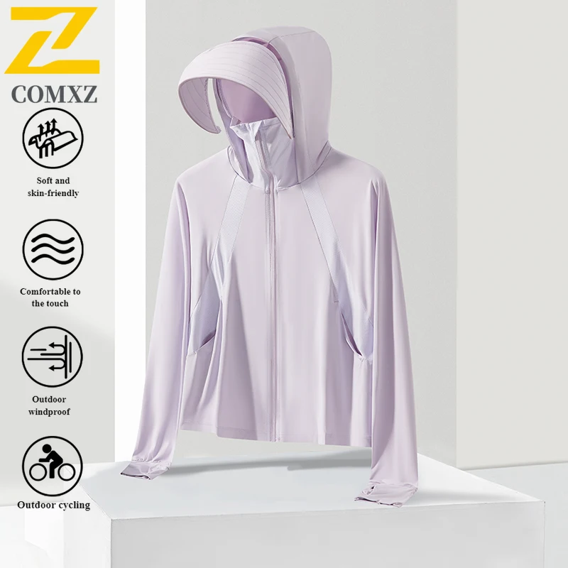 Men Summer Premium UV Protection Hooded Jacket UPF50+ Detachable Coat for Outdoor Casual Wear Multiple colors Sunscreen clothing