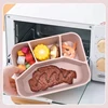 Silicone Lunch Box Food Grade Crisper Microwave Special Heating Lunch Box Freezer and Oven Safe Lunch Snack and Food Container 4