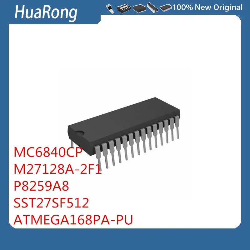 

10Pcs/Lot MC6840CP DIP-28 M27128A-2F1 M27128AF1 M27C128 P8259A8 P8259A-2 D8259AC-2 8259 SST27SF512 ATMEGA168PA-PU