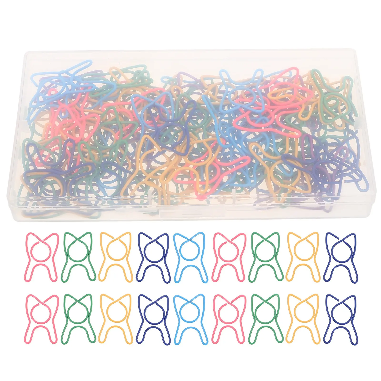 100Pcs 참신한 종이 클립 치과 사무용품을 위한 장 치아 모양의 컬러 클립 게시판 창의적인 정리