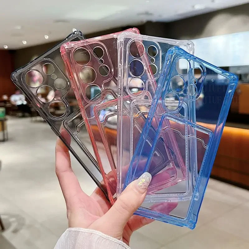 Luxury Silicone Transparent Card Case