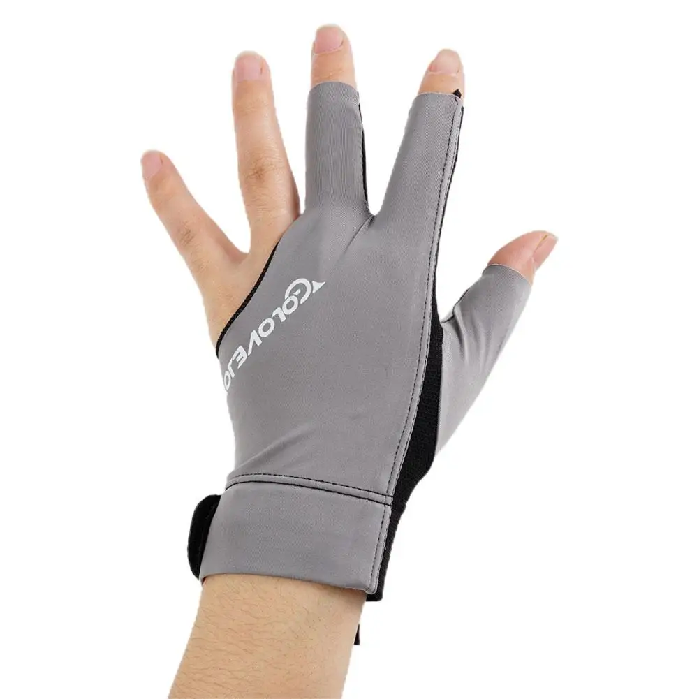 High Quality Billiard Fitness Glove Spandex Snooker Glove 3 Billiard Open Gloves Pool Accessories Cue Fin Z3D4