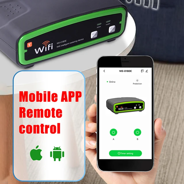 Automatic Double Pump Watering System Irrigation Kit Mobile Phone Remote Control Watering Device For Greenhouse Hydroponic 5