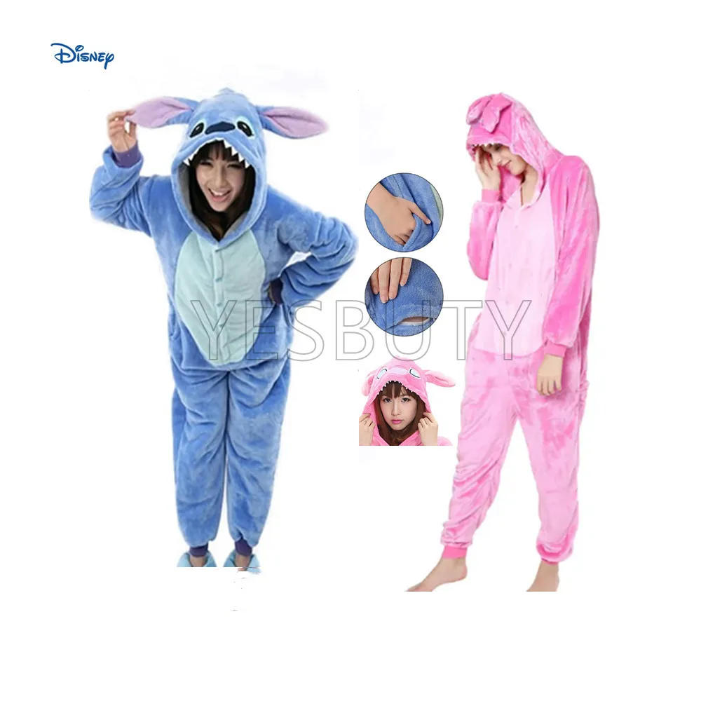 Cosplay Costumes,Kigurumi Pajamas,Adults lion Stitch Cosplay Costume,Kigurumi Onesies Pajamas,Cartoon Women Grils Warm Flannel Hooded Sleepwear Winter Homewear