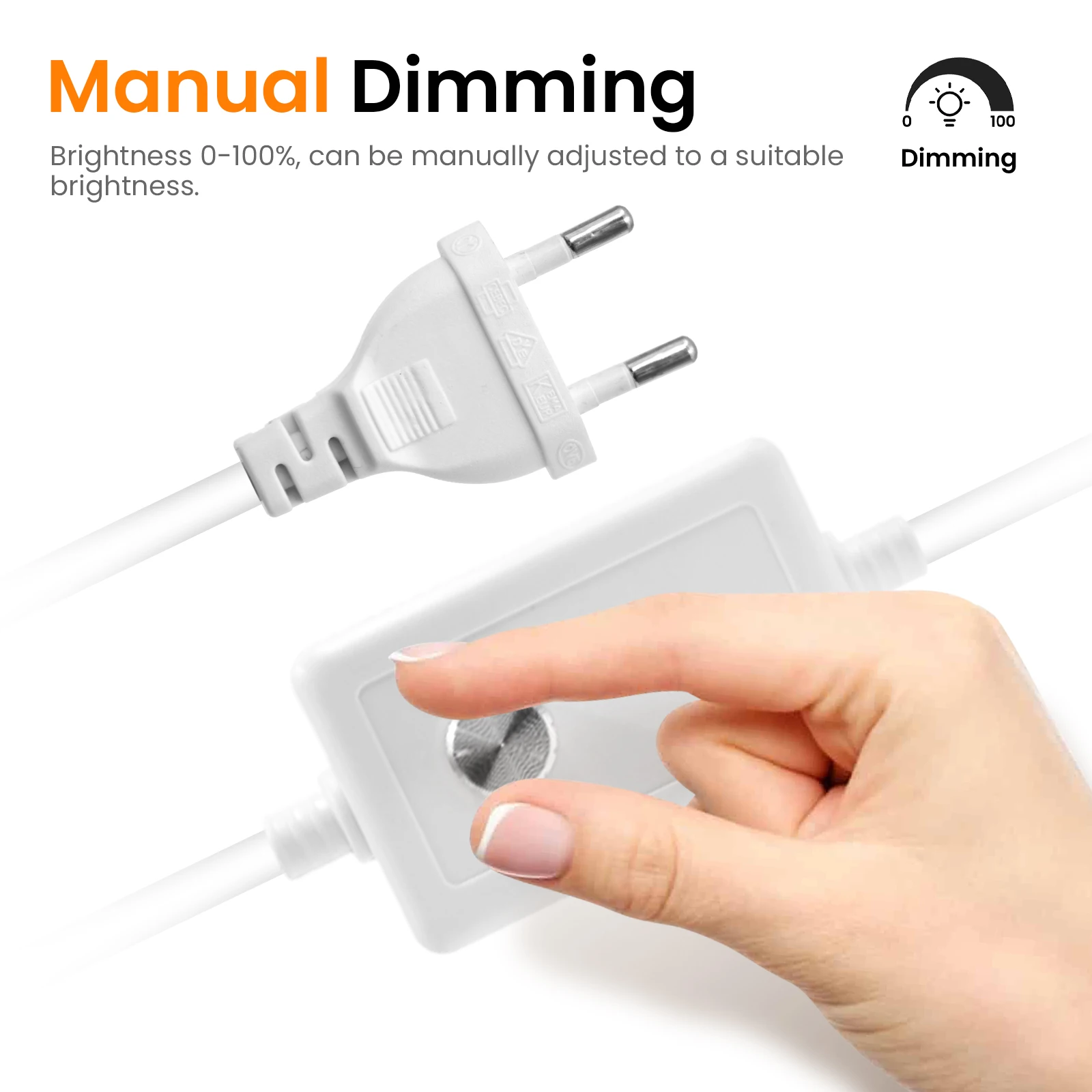 Dimmbarer COB-Neonstreifen, AC 220 V, EU-UK-Stecker, 3000 K, 4000 K, 6000 K, wasserdicht, selbstklebend, Heimdekoration, flexibles Bandkettenlicht – Detail 8
