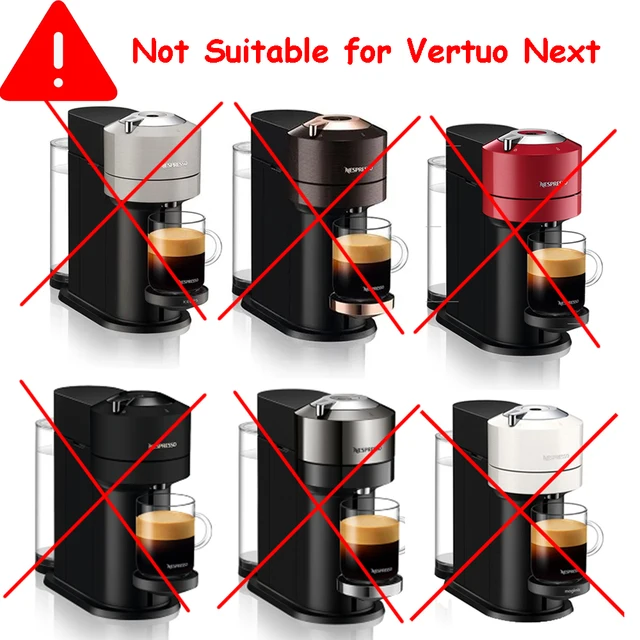 Cápsulas Vertuo reutilizables (5 unidades), cápsula de café recargable para  cápsulas Vertuoline y Vertuo, cápsulas de café de 7.8 fl oz compatibles