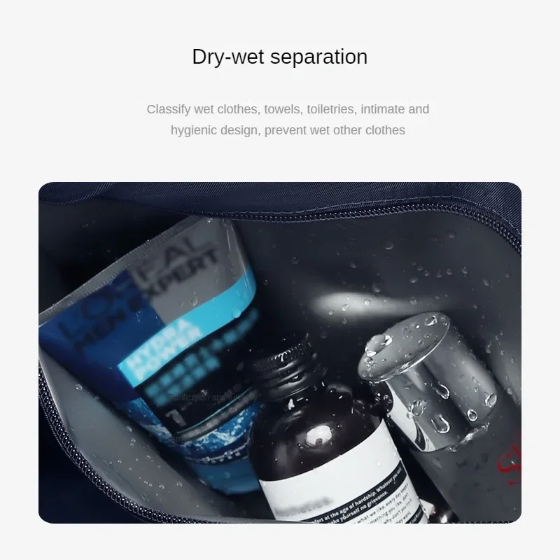 Men Business Travel Luggage Bag Leather Travel Duffle Large Capacity Hand Luggage Bag Short Trip Shoulder Bags Luxury Handbag - 5