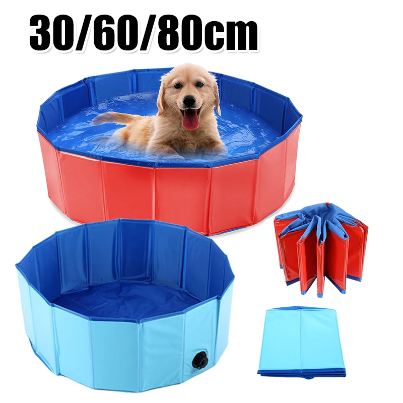 Baignoire pour chiens Bac à sable pour chiens grands et petits, baignoire  pour chien pliable