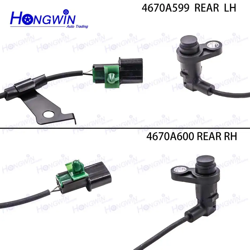 ら 4670A599 4670A600 Rear Left Right ABS Wheel Speed Sensor For