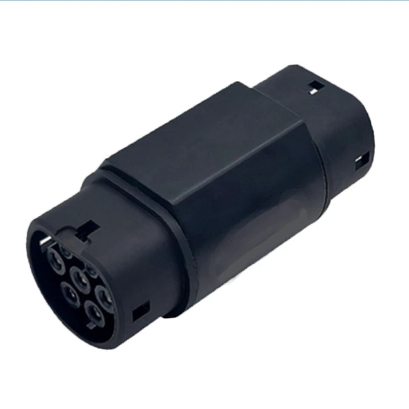 

EV Connector Socket GB/T To Type 1 32A IEC 62196 Adapter Electric Vehicles Charging Adapter (Black)