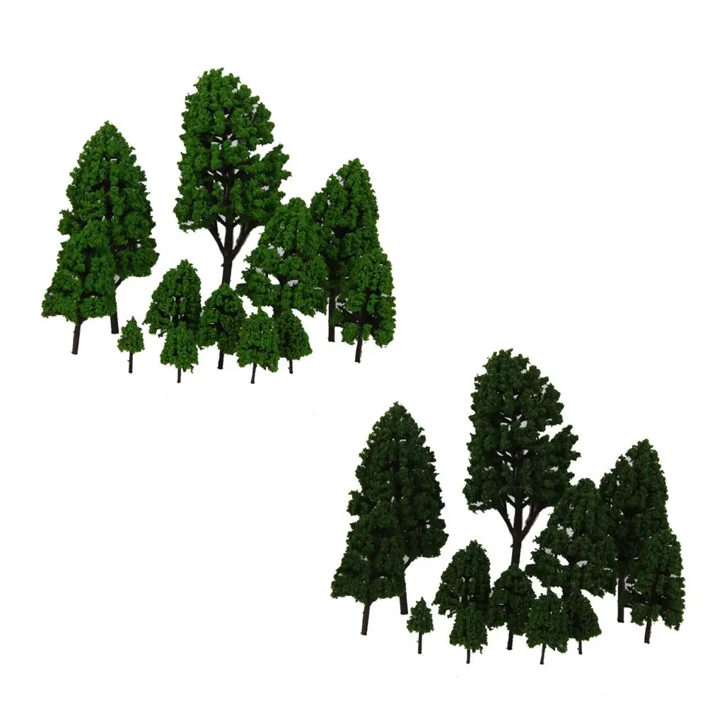 Lots 12 Model Trees 1/50-1/500 Scale Trees Layout Fake Trees Christmas Trees