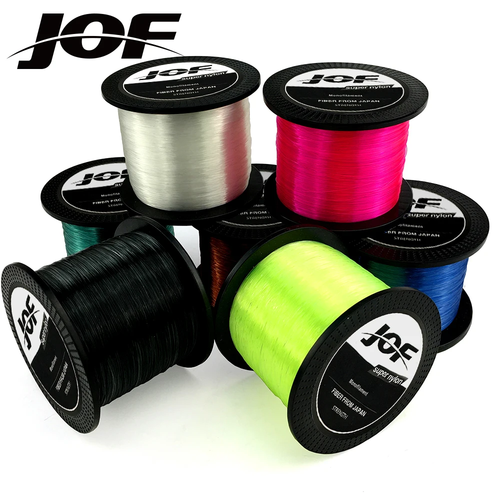 JOF Ice Fishing 3.4LB-28.6LB Invisible Fishing Line 1000M Monofilament  Nylon Line Fly Line Black Line Color Transparent - AliExpress