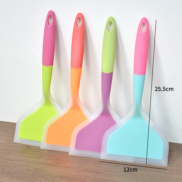 Espátula Para Panqueques, Espátula De Silicona Flexible Y Ancha Para Panqueques, Huevos Y Tortillas